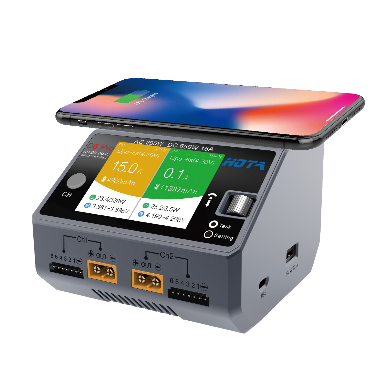 HOTA D6 Pro AC/DC Dual Channel - Hota D6 Pro Dual Lipo Charger ulasan dan harga